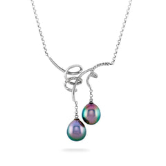 Tahitian Pearl & Diamond Necklace - Dracakis Jewellers