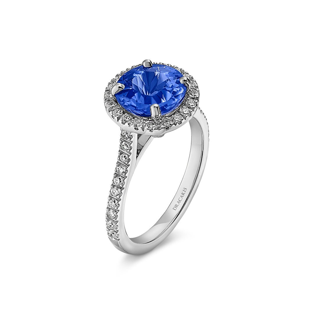 Tanzanite & Diamond Ring - Dracakis Jewellers