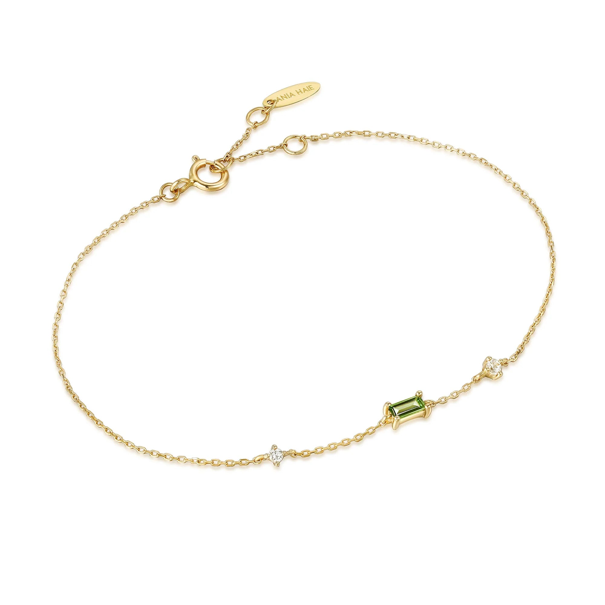 Tourmaline and White Sapphire Bracelet - Dracakis Jewellers