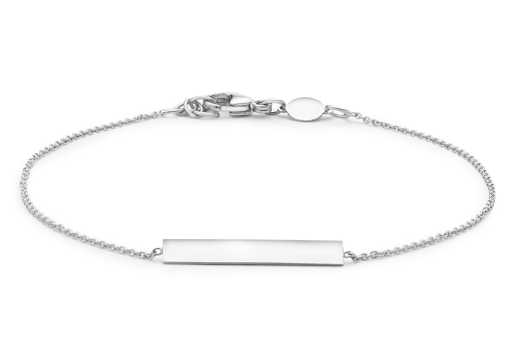 White Gold Bar Bracelet - Dracakis Jewellers