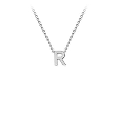 Petite Letter Necklace in White Gold - Dracakis Jewellers