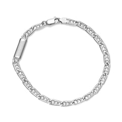 White Gold Open Fisheye Link Bracelet - Dracakis Jewellers