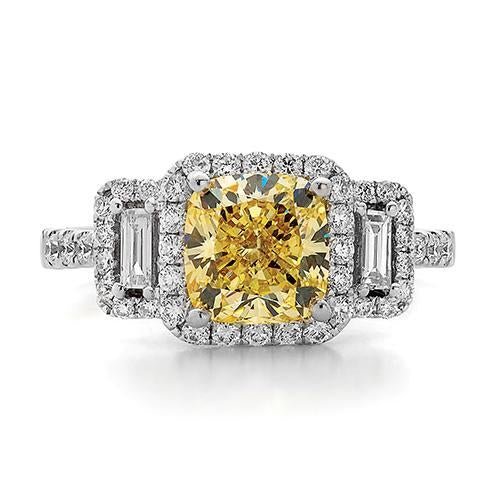 Yellow Diamond Engagement Ring - Dracakis Jewellers