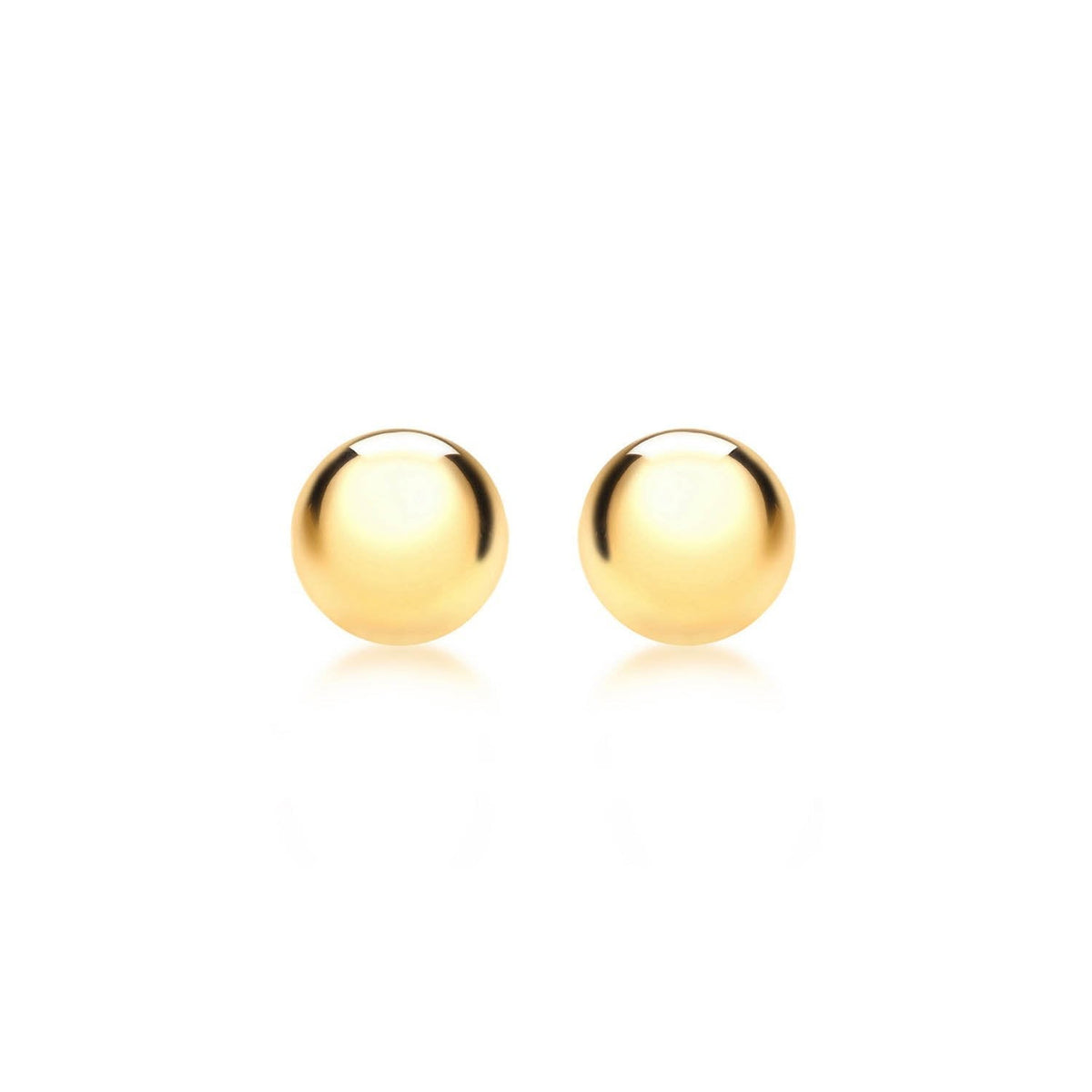 Yellow Gold Ball Stud Earrings - Dracakis Jewellers