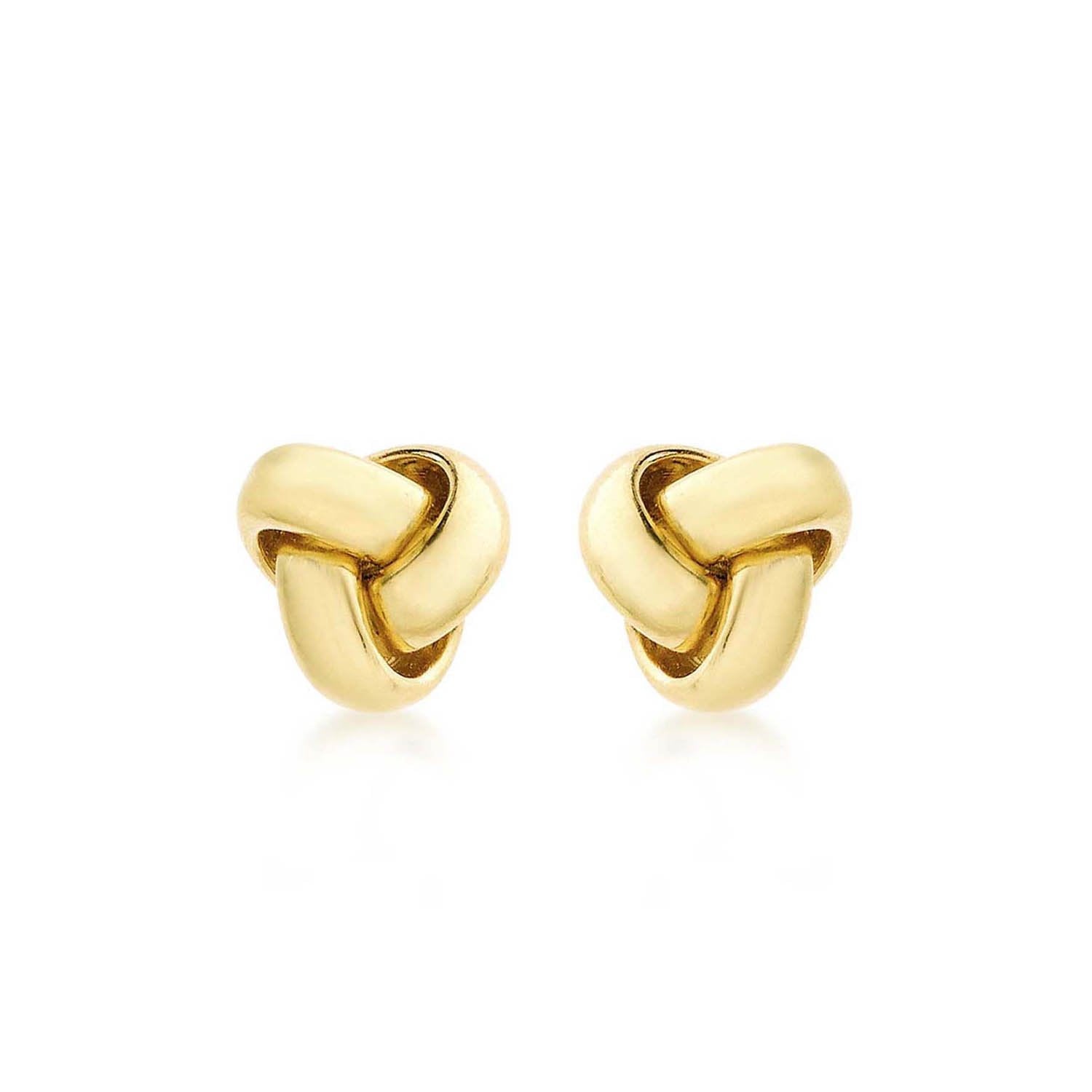 Yellow Gold Knot Stud Earrings - Dracakis Jewellers